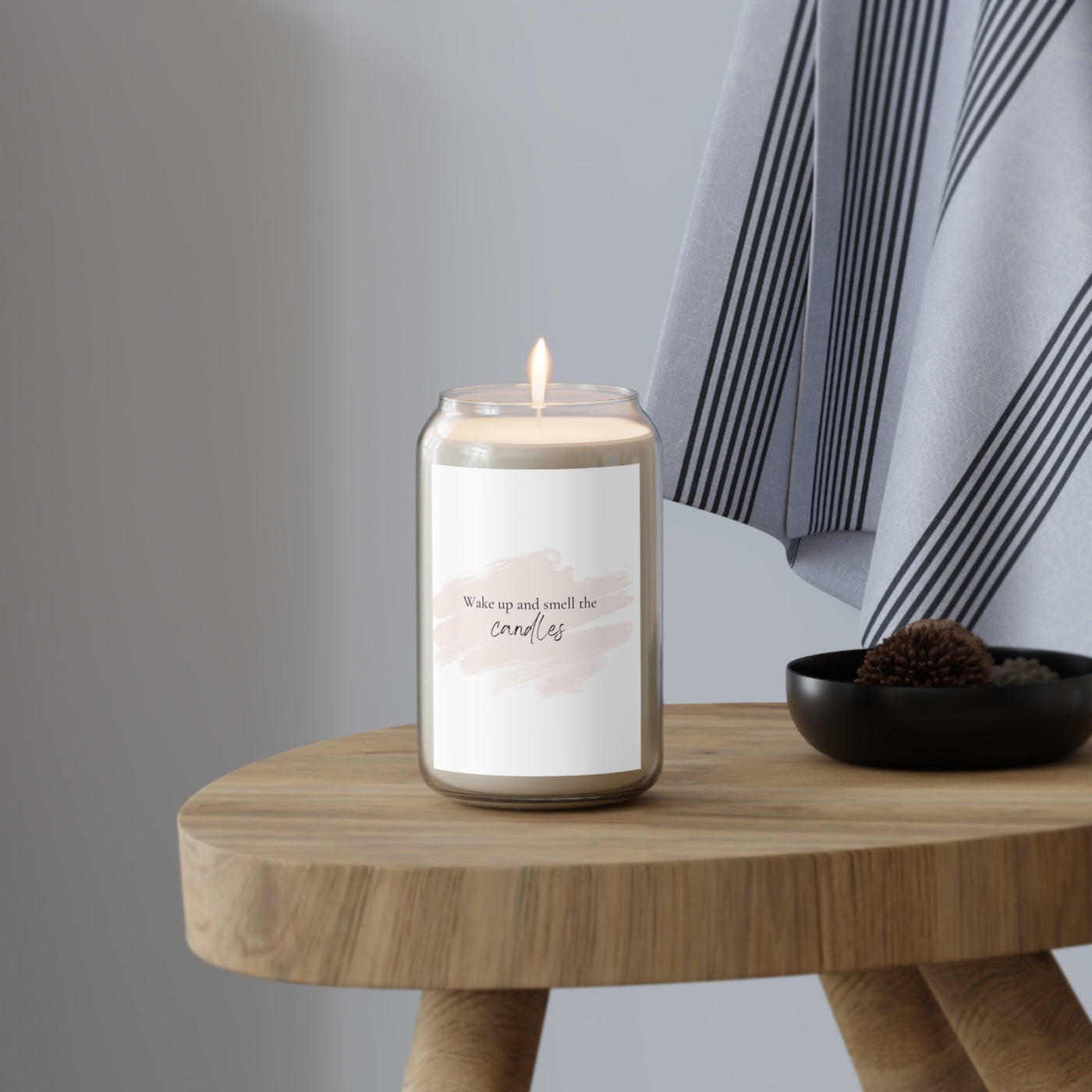 Wake Up and Smell the Scented Soy Candles - 13.75oz, Eco-Friendly Gifts, Home Décor, Relaxation, Aromatherapy.