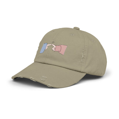 Playful Finger Pointing Hat - Fun Distressed Cap for Girls - Picknmore