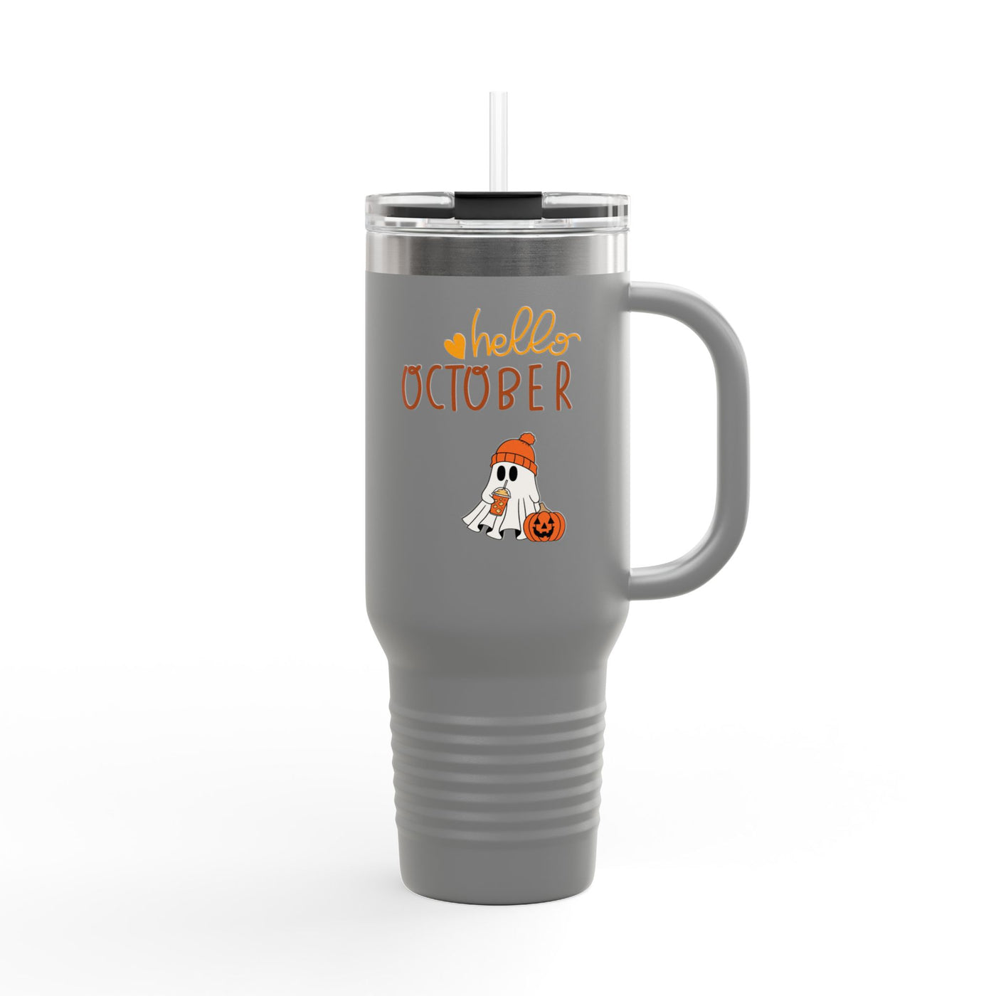 Halloween-Themed Insulated Travel Mug | 40oz | Perfect for October Parties, Fall Events, Cozy Drinks, Gifts for Coffee Lovers - Picknmore