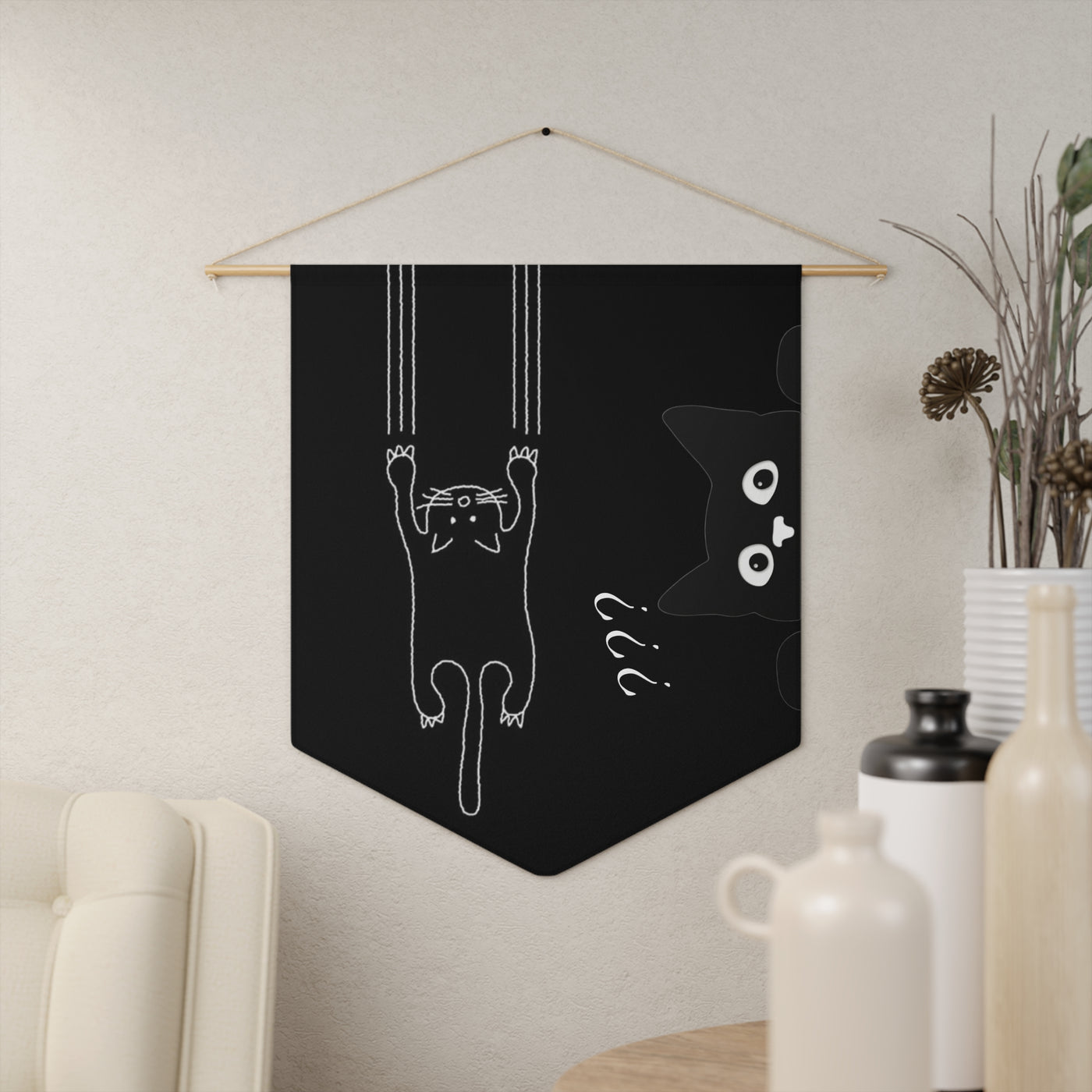 Cute Cat Pennant Banner - Whimsical Wall Art for Cat Lovers - Picknmore