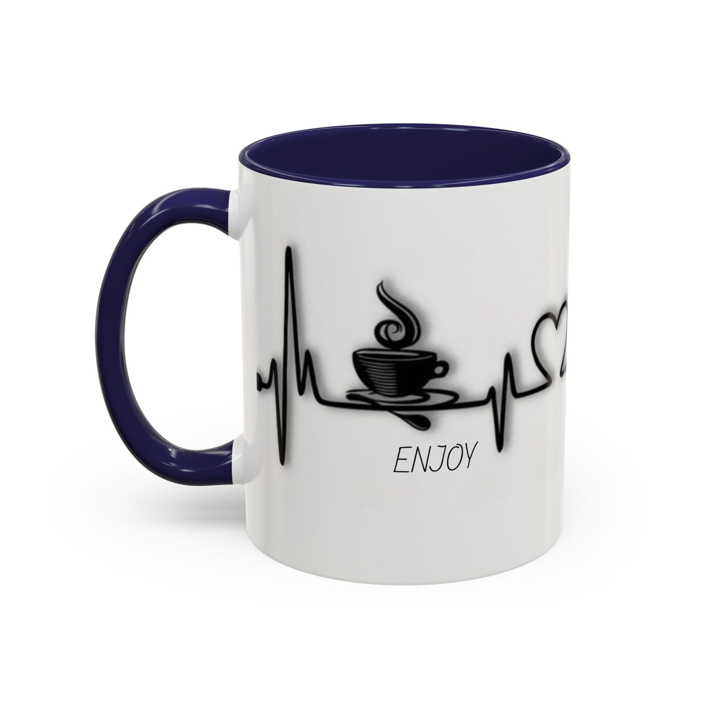 Coffee Lover's Heartbeat Mug - Caffeine Addiction Design - Picknmore