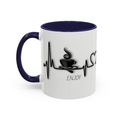 Coffee Lover's Heartbeat Mug - Caffeine Addiction Design - Picknmore