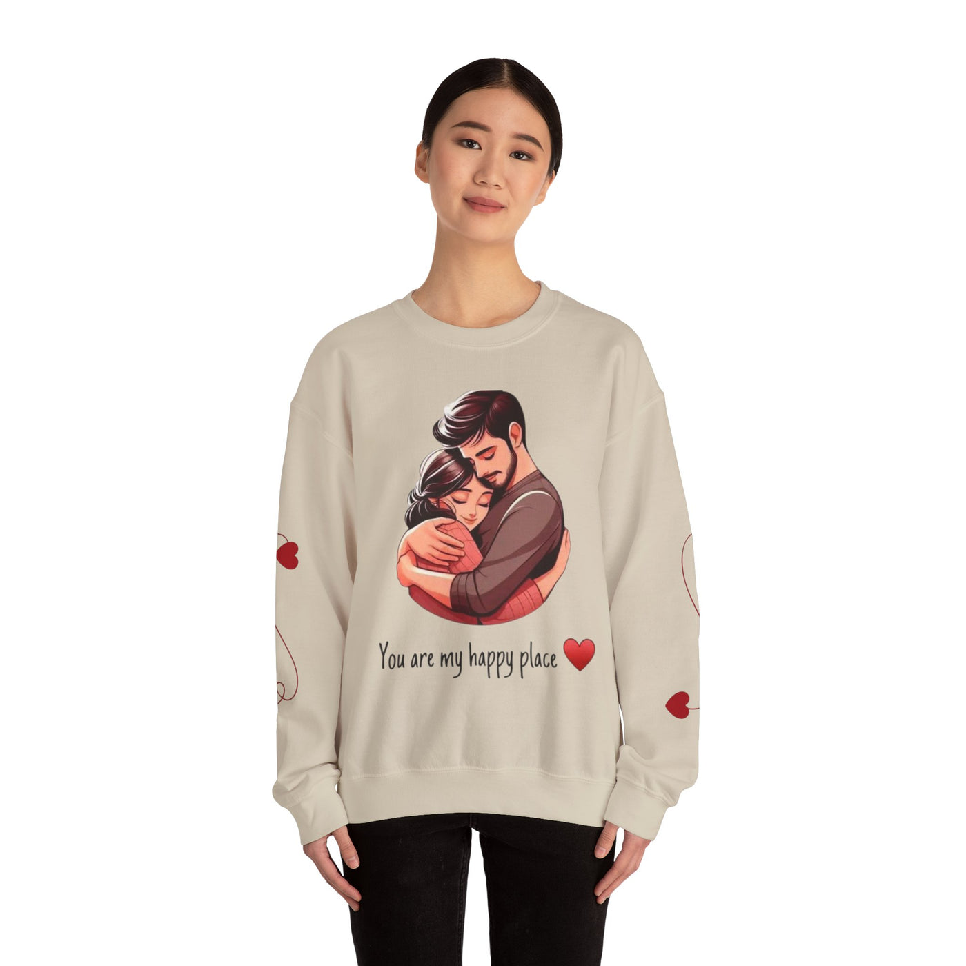 Love-Themed Crewneck Sweatshirt - Cozy Gift for Couples - Picknmore