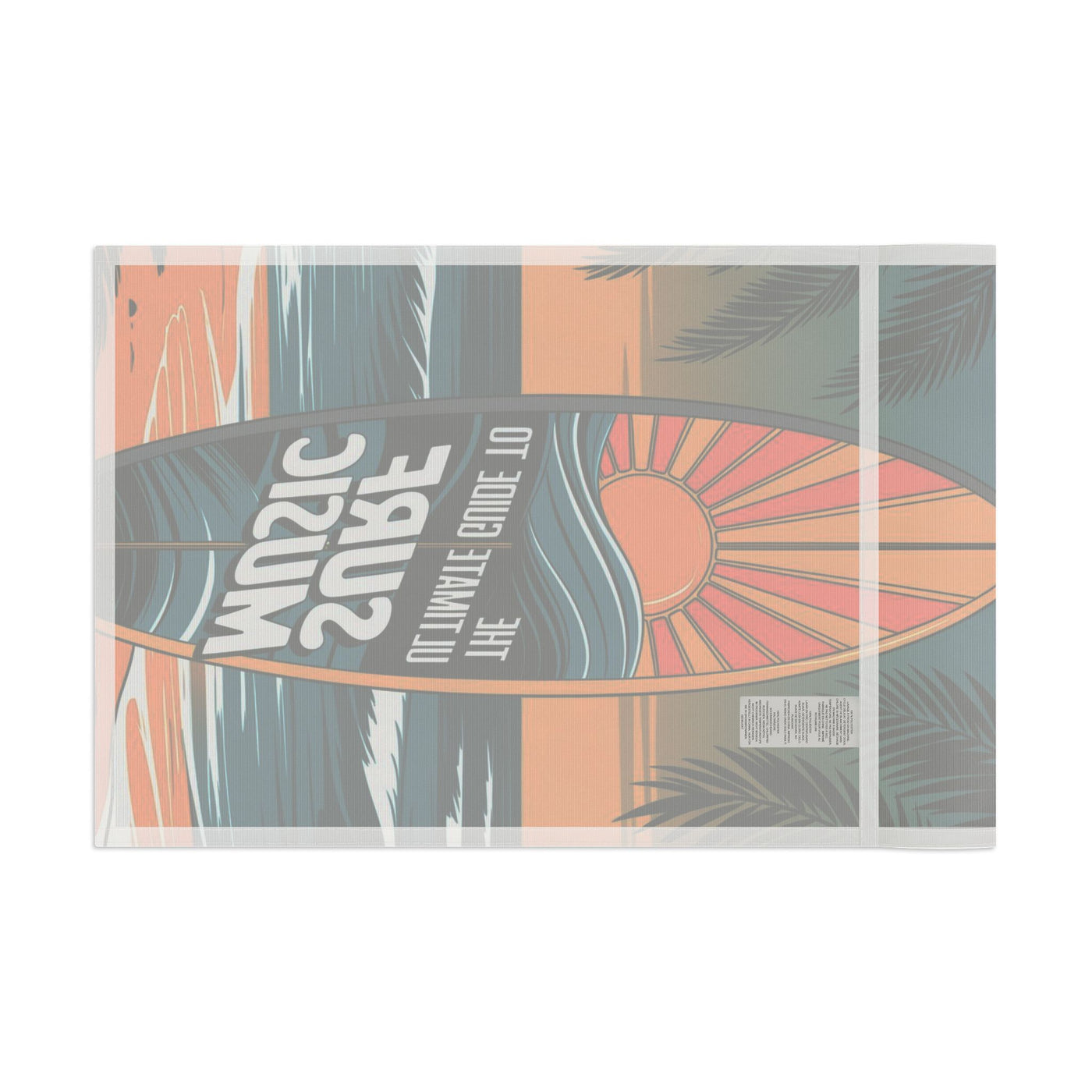 Surf Music Flag - Beach Decor Tropical Wall Art for Ocean Lovers - Picknmore