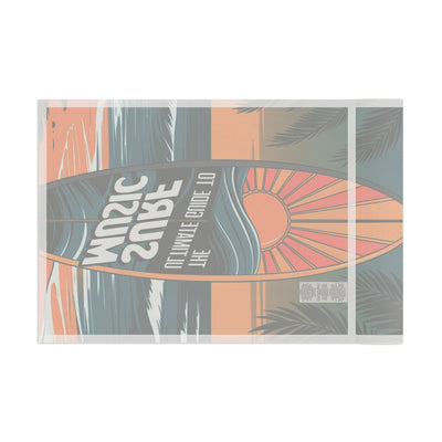 Surf Music Flag - Beach Decor Tropical Wall Art for Ocean Lovers - Picknmore