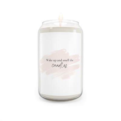 Wake Up and Smell the Scented Soy Candles - 13.75oz, Eco-Friendly Gifts, Home Décor, Relaxation, Aromatherapy.