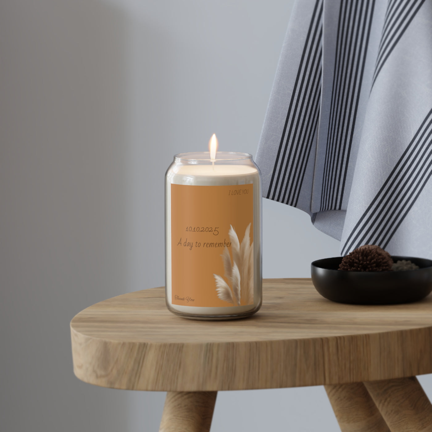 Scented Soy Candle for Special Occasions, A Day to Remember Candle, Home Decor, Wedding Favor, Relaxation Gift, Eco-Friendly Candle