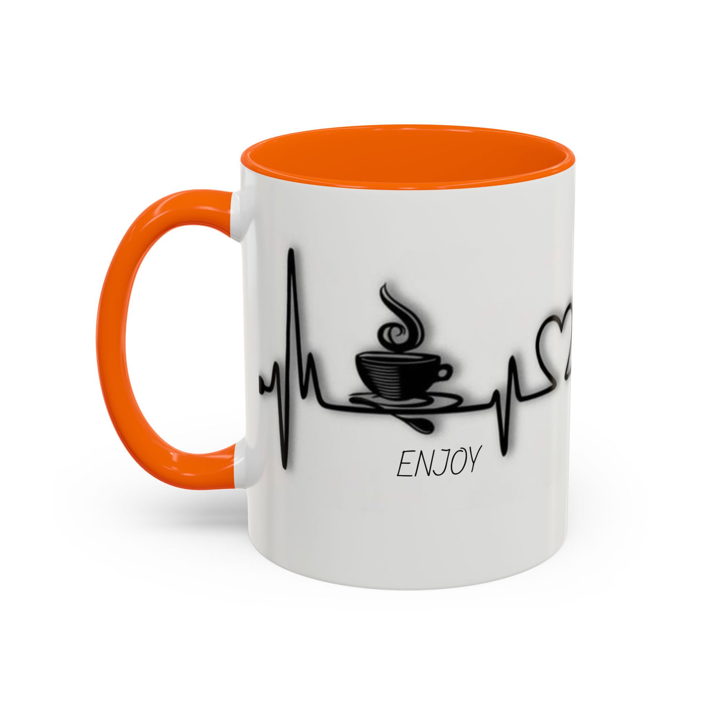 Coffee Lover's Heartbeat Mug - Caffeine Addiction Design - Picknmore