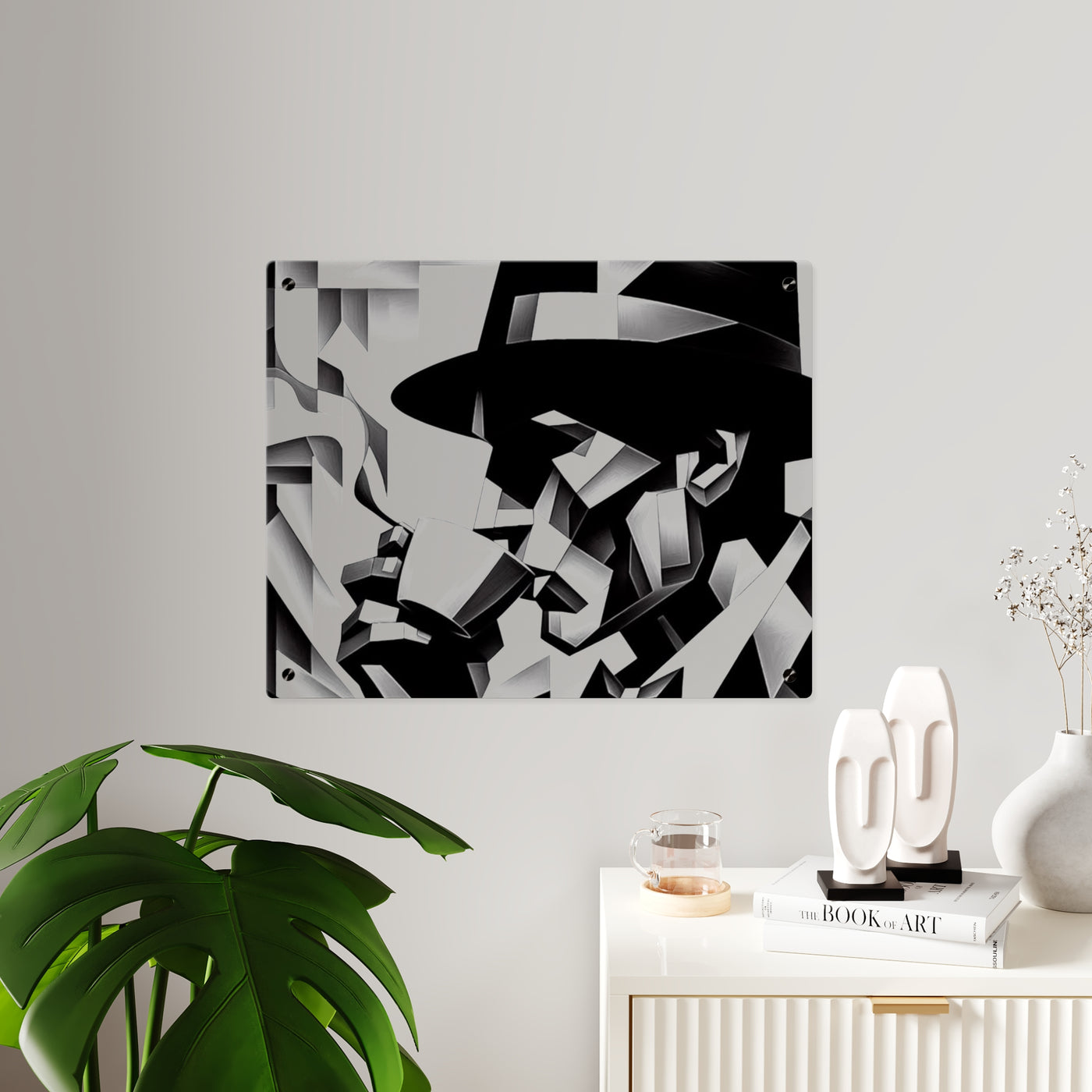 Chic Acrylic Wall Art Panels - Modern Black & White Home Decor - Picknmore