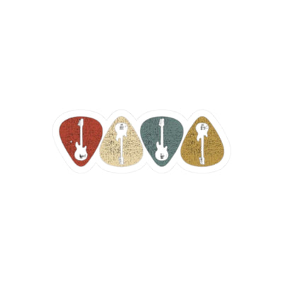 Musical Guitar Picks Stickers, Creative Décor, Gift for Musicians, Laptop Stickers. - Picknmore