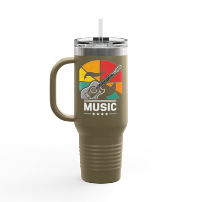 Colorful 40oz Travel Mug - Insulated Tumbler for Music Lovers - Picknmore