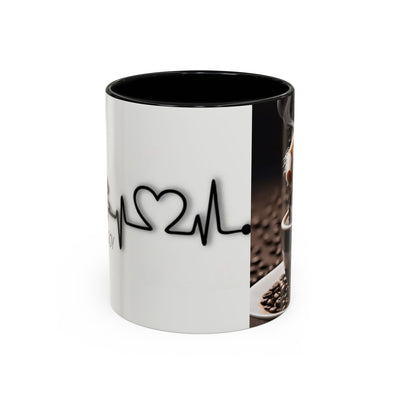 Coffee Lover's Heartbeat Mug - Caffeine Addiction Design - Picknmore