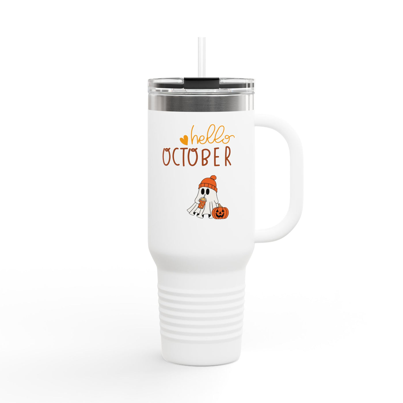 Halloween-Themed Insulated Travel Mug | 40oz | Perfect for October Parties, Fall Events, Cozy Drinks, Gifts for Coffee Lovers - Picknmore
