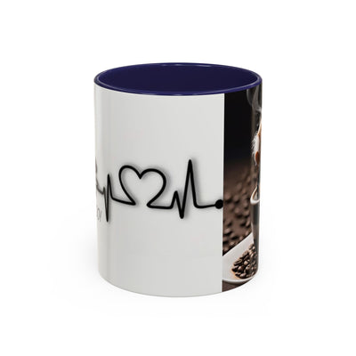 Coffee Lover's Heartbeat Mug - Caffeine Addiction Design - Picknmore