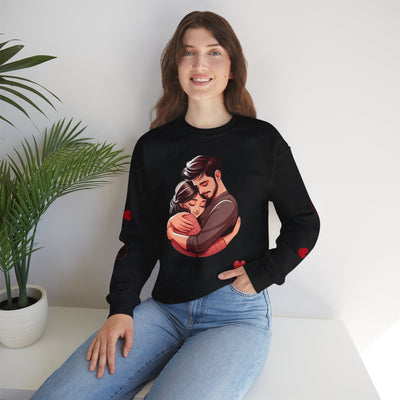 Love-Themed Crewneck Sweatshirt - Cozy Gift for Couples - Picknmore