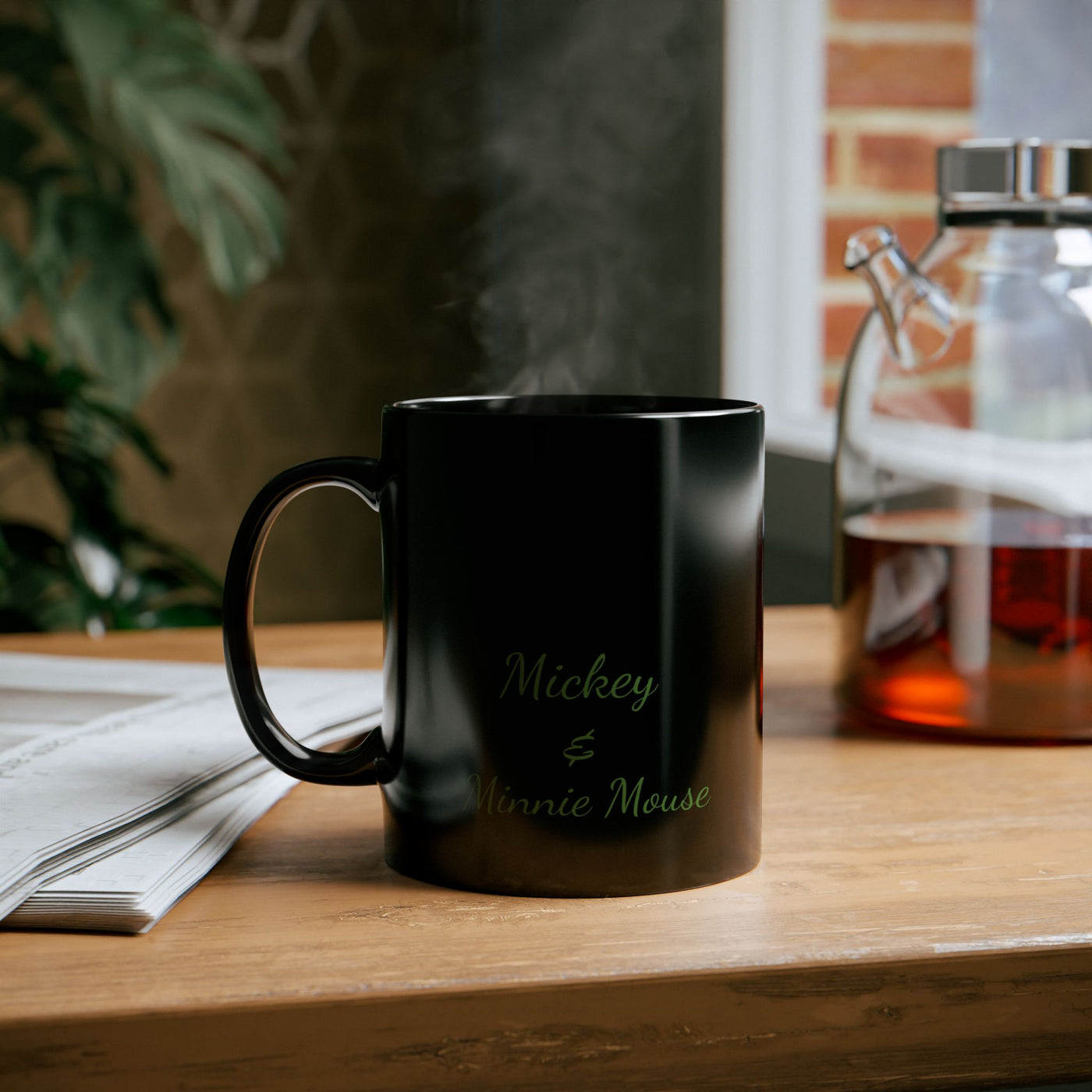 Mickey & Minnie Coffee Mug, Cute Disney Drinkware, Perfect Gift for Fans, Unique Holiday Mug, Fun Kitchen Decor
