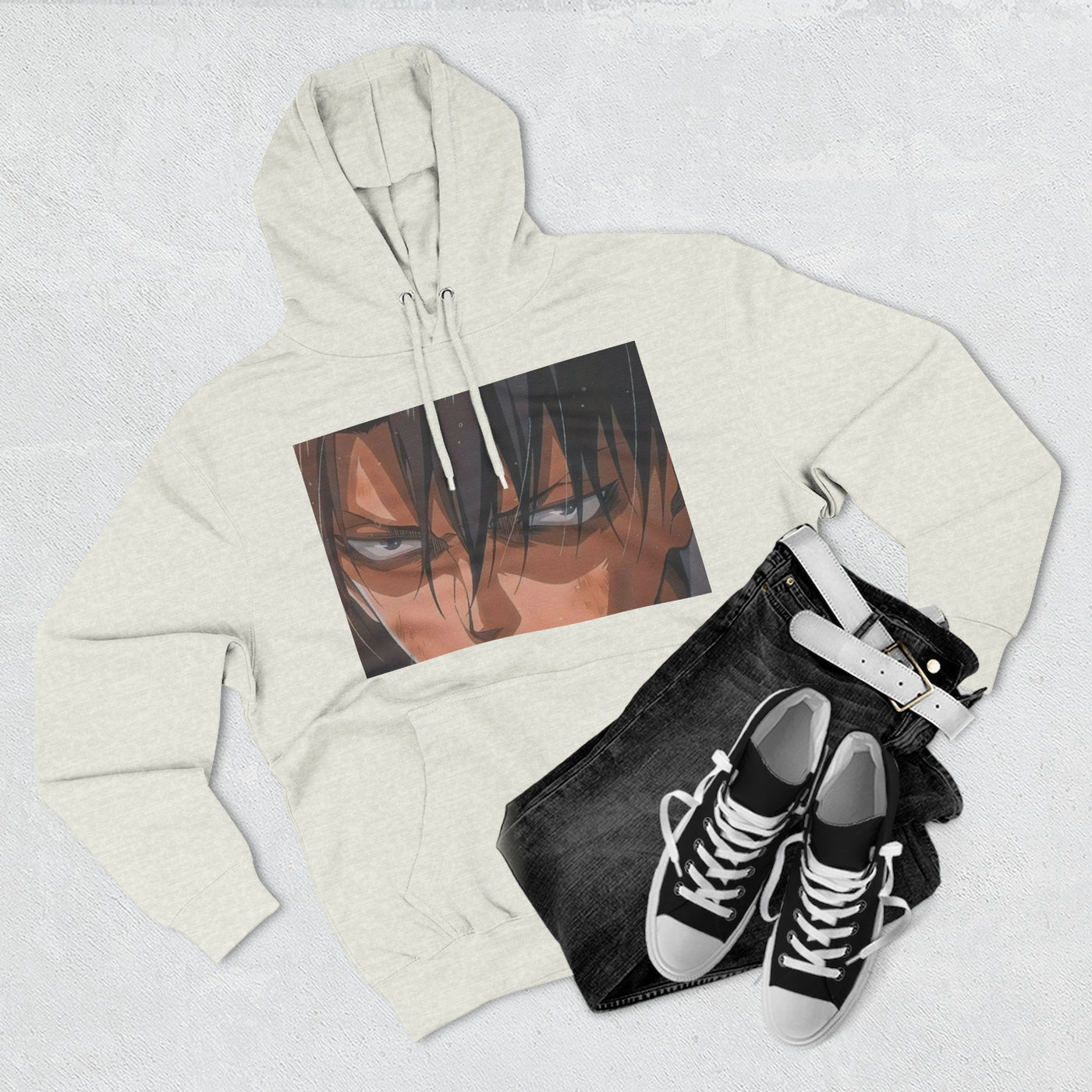 Levi Ackerman Hoodie - Attack on Titan Three-Panel Fleece - Picknmore