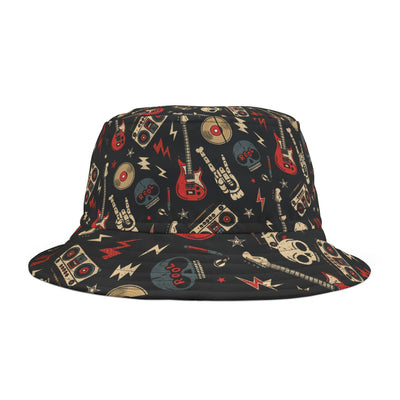 Rock 'n' Roll Bucket Hat - Vintage Music Festival Summer Cap - Picknmore