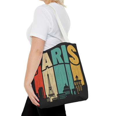 Paris Cityscape Tote Bag - Parisian Art Print Shopping Bag - Picknmore