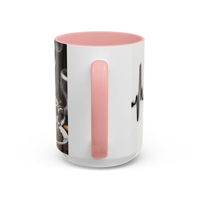 Coffee Lover's Heartbeat Mug - Caffeine Addiction Design - Picknmore