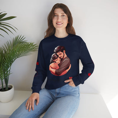 Love-Themed Crewneck Sweatshirt - Cozy Gift for Couples - Picknmore