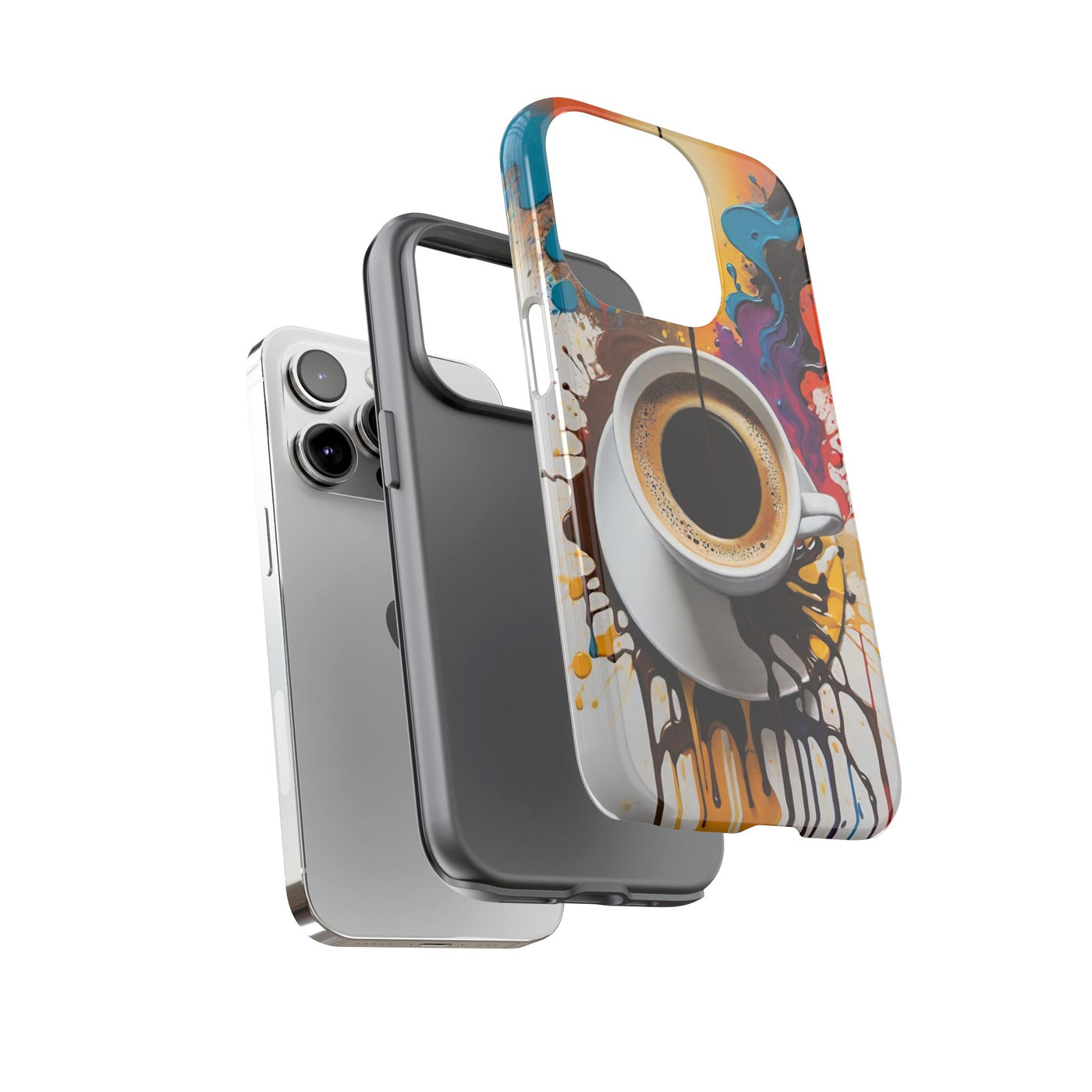 Coffee Cup Phone Case - Colorful Caffeine Lover Protection - Picknmore