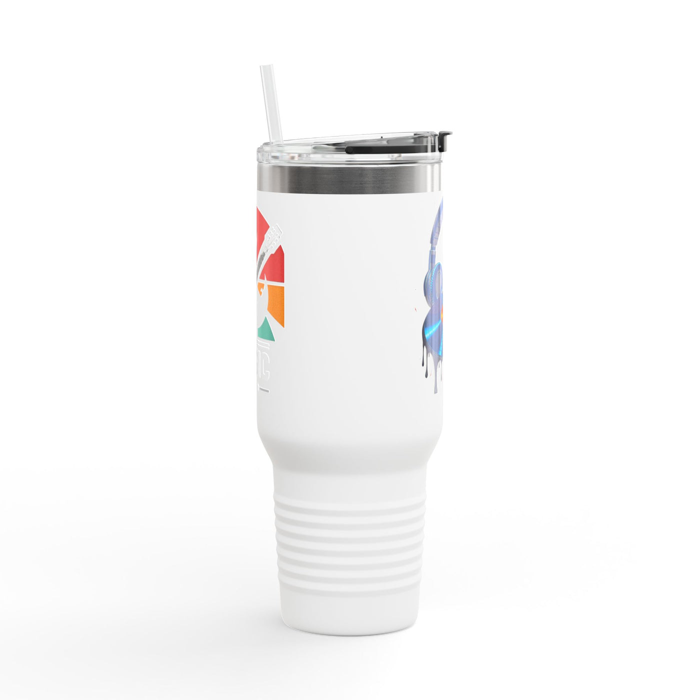 Colorful 40oz Travel Mug - Insulated Tumbler for Music Lovers - Picknmore