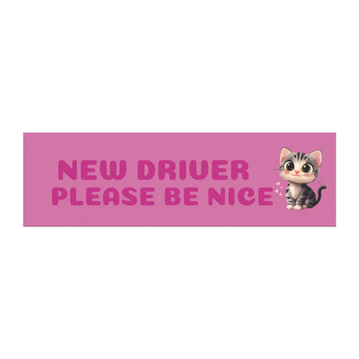 New Driver Car Magnet - Cute Safety Sign for Girls & Teen Drivers - Picknmore