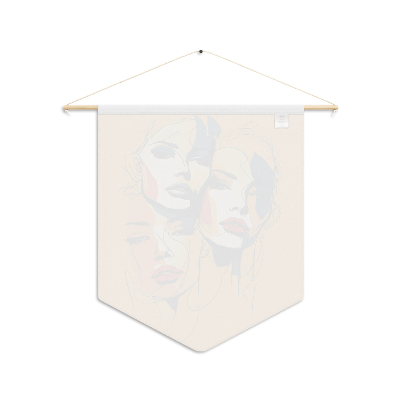 Artistic Wall Pennant - Colorful Boho Fashion Illustration Tapestry - Picknmore