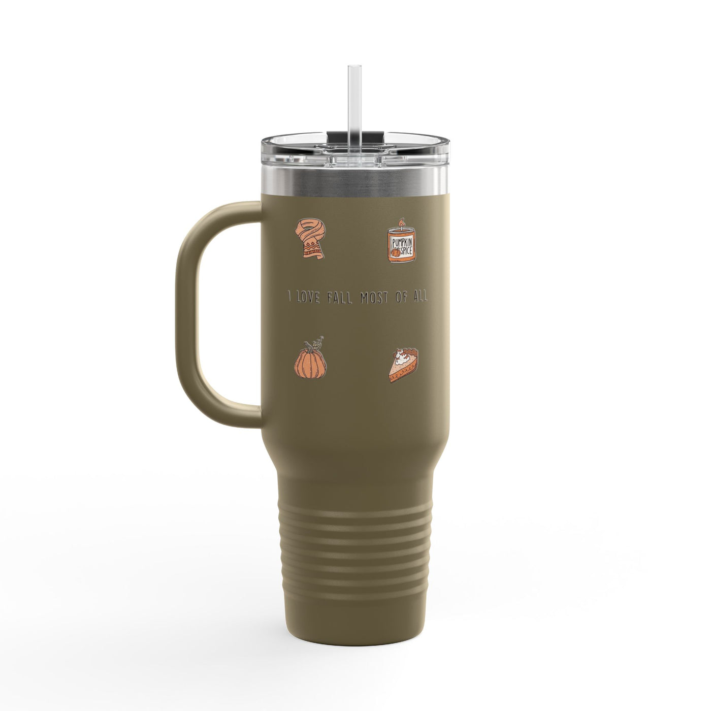 Halloween-Themed Insulated Travel Mug | 40oz | Perfect for October Parties, Fall Events, Cozy Drinks, Gifts for Coffee Lovers - Picknmore