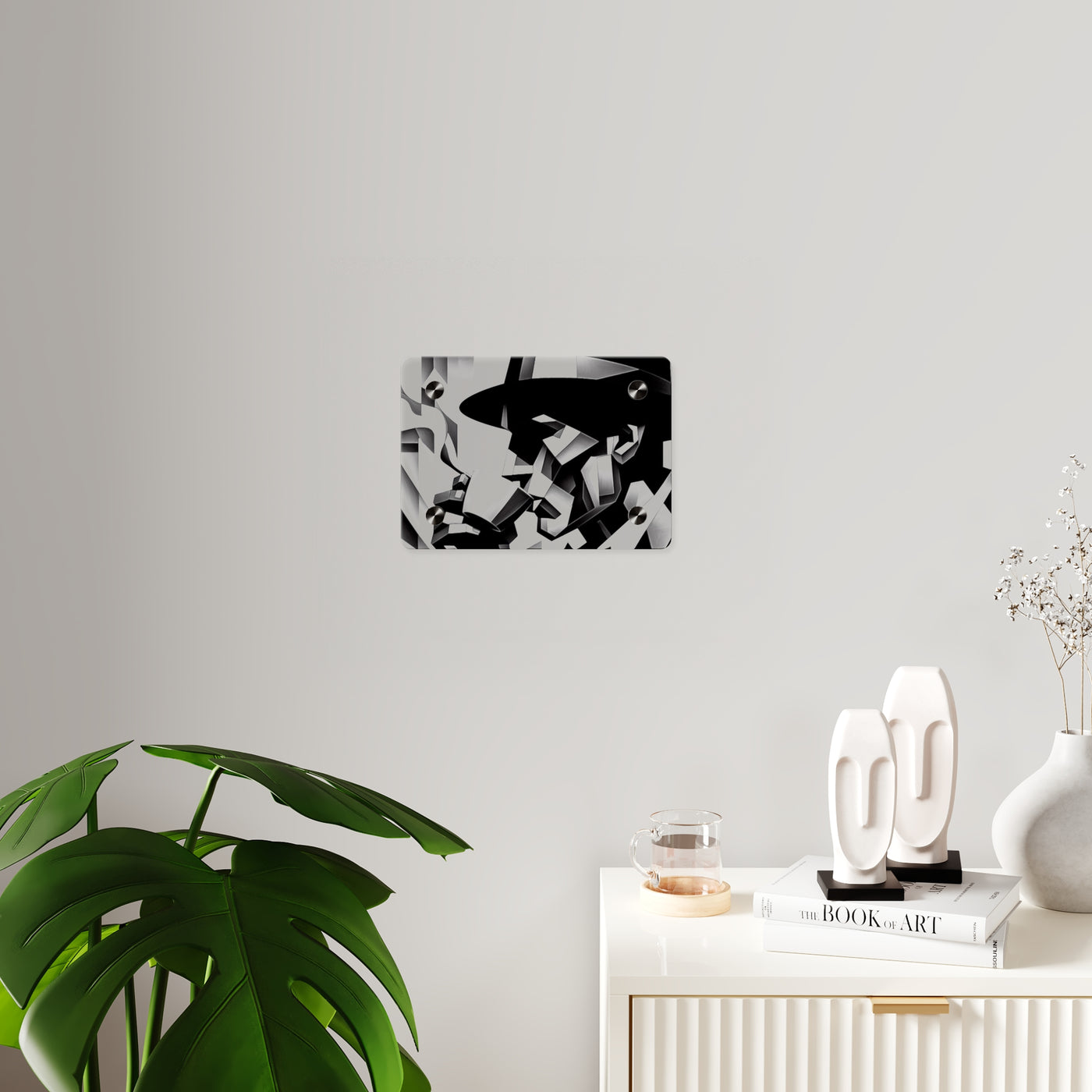 Chic Acrylic Wall Art Panels - Modern Black & White Home Decor - Picknmore