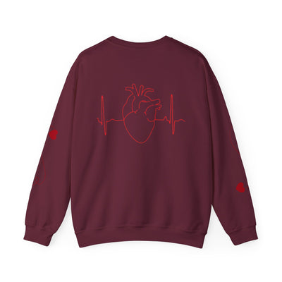 Love-Themed Crewneck Sweatshirt - Cozy Gift for Couples - Picknmore