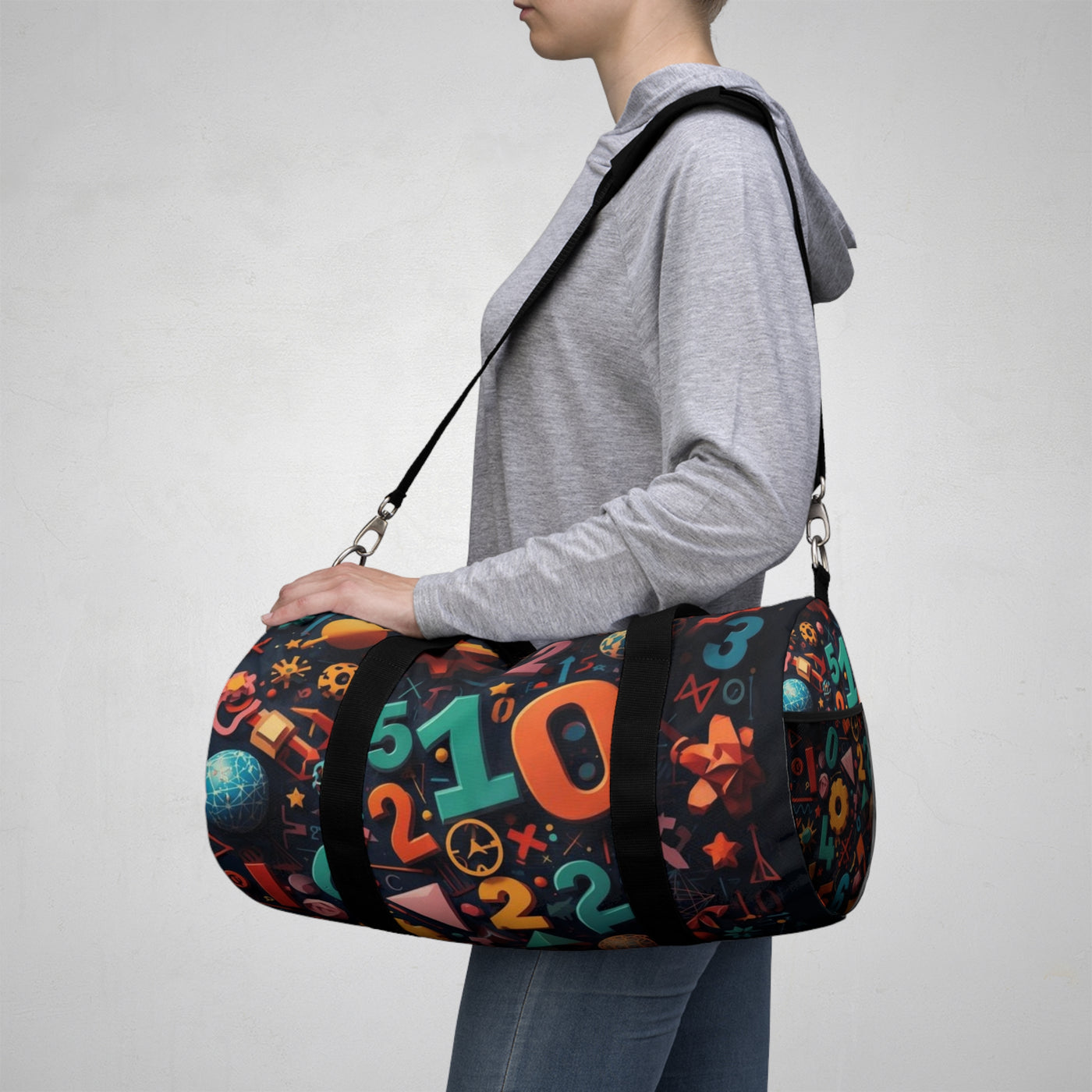 Colorful Numbers Duffel Bag - Fun Travel & Gym Bag for Students - Picknmore