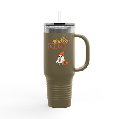 Halloween-Themed Insulated Travel Mug | 40oz | Perfect for October Parties, Fall Events, Cozy Drinks, Gifts for Coffee Lovers - Picknmore