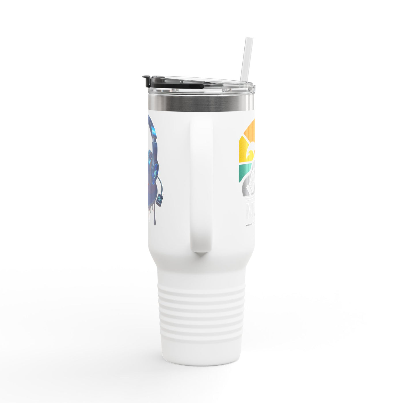 Colorful 40oz Travel Mug - Insulated Tumbler for Music Lovers - Picknmore