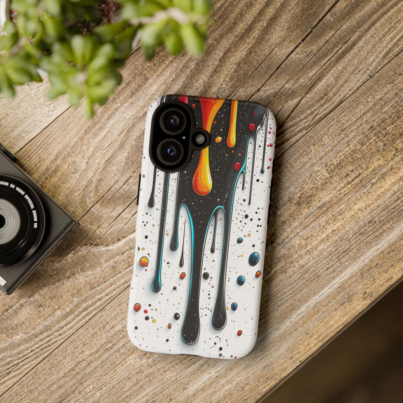 Abstract Drip Phone Case - Artistic Design Protection - Picknmore
