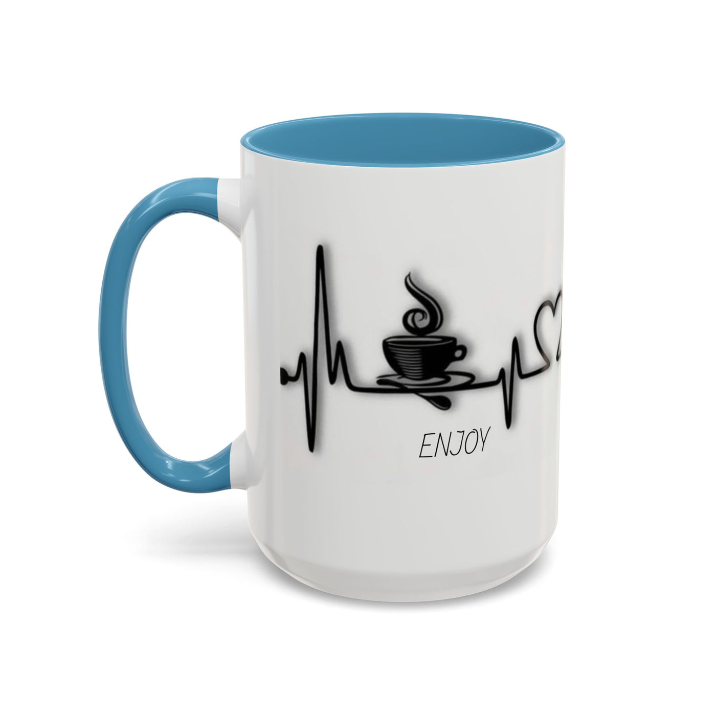 Coffee Lover's Heartbeat Mug - Caffeine Addiction Design - Picknmore