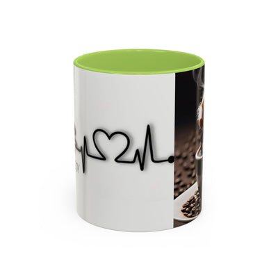Coffee Lover's Heartbeat Mug - Caffeine Addiction Design - Picknmore