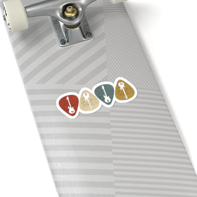 Musical Guitar Picks Stickers, Creative Décor, Gift for Musicians, Laptop Stickers. - Picknmore
