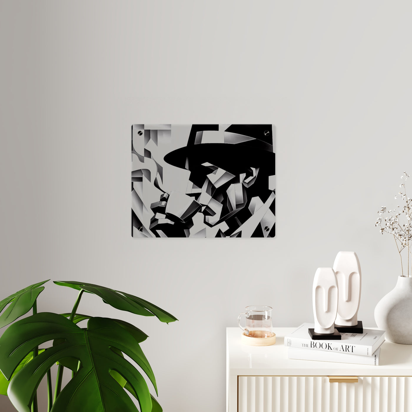 Chic Acrylic Wall Art Panels - Modern Black & White Home Decor - Picknmore