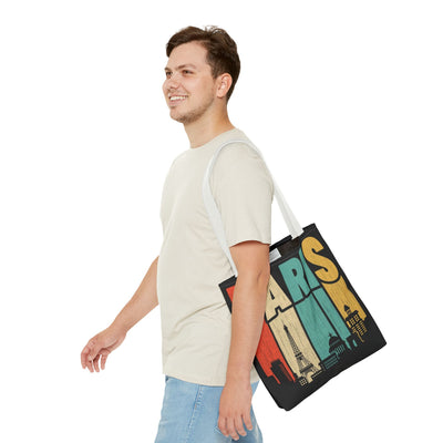 Paris Cityscape Tote Bag - Parisian Art Print Shopping Bag - Picknmore