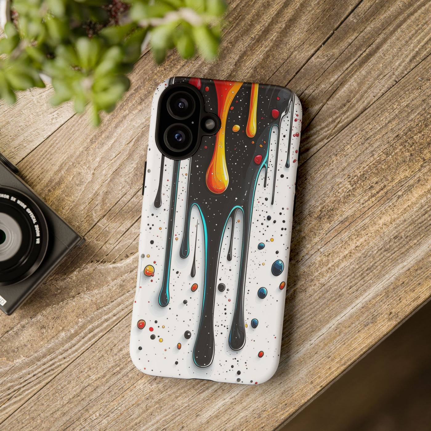 Abstract Drip Phone Case - Artistic Design Protection - Picknmore