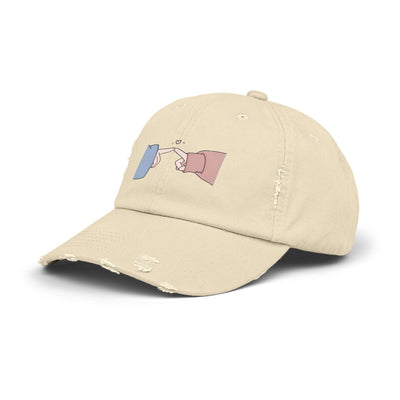 Playful Finger Pointing Hat - Fun Distressed Cap for Girls - Picknmore