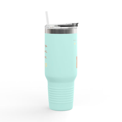 Insulated Travel Mug for Book Lovers, Enjoy Every Sip, Perfect Gift for Readers, 40oz Coffee Tumbler, Travel Cup for Busy Days - Picknmore