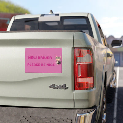 New Driver Car Magnet - Cute Safety Sign for Girls & Teen Drivers - Picknmore