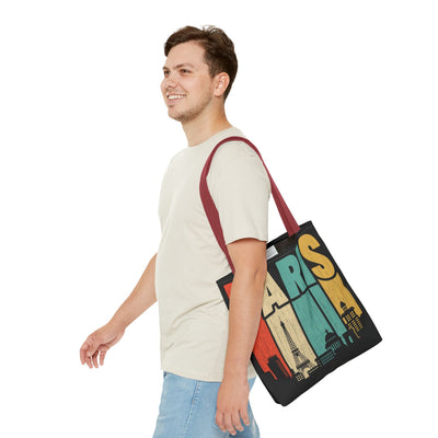 Paris Cityscape Tote Bag - Parisian Art Print Shopping Bag - Picknmore