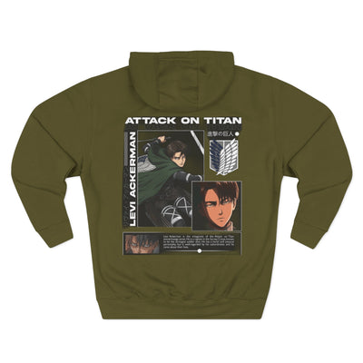 Levi Ackerman Hoodie - Attack on Titan Three-Panel Fleece - Picknmore