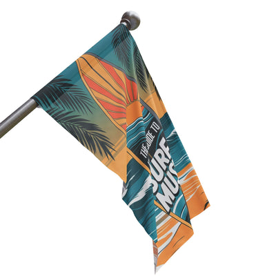 Surf Music Flag - Beach Decor Tropical Wall Art for Ocean Lovers - Picknmore