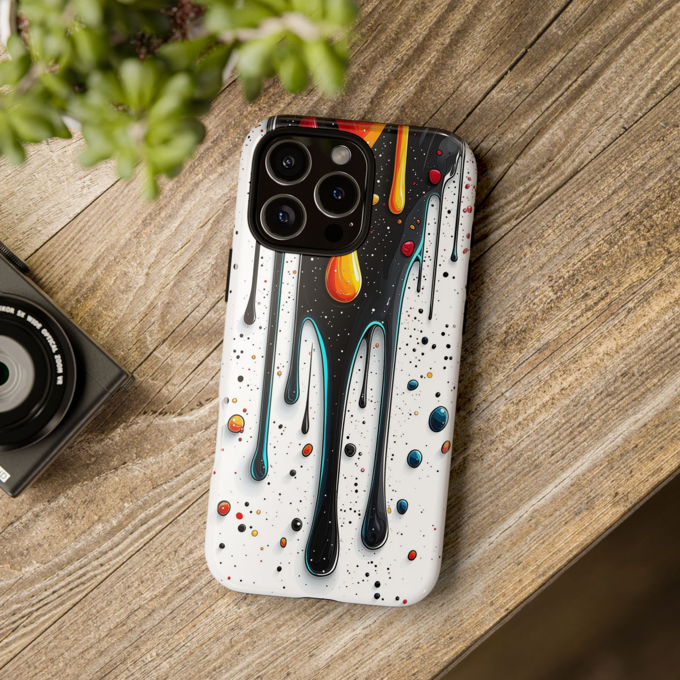 Abstract Drip Phone Case - Artistic Design Protection - Picknmore
