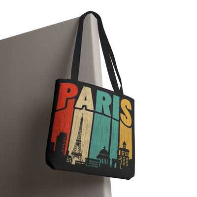 Paris Cityscape Tote Bag - Parisian Art Print Shopping Bag - Picknmore